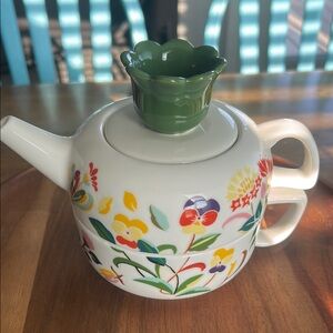 kate spade x Lennox Floral Teapot